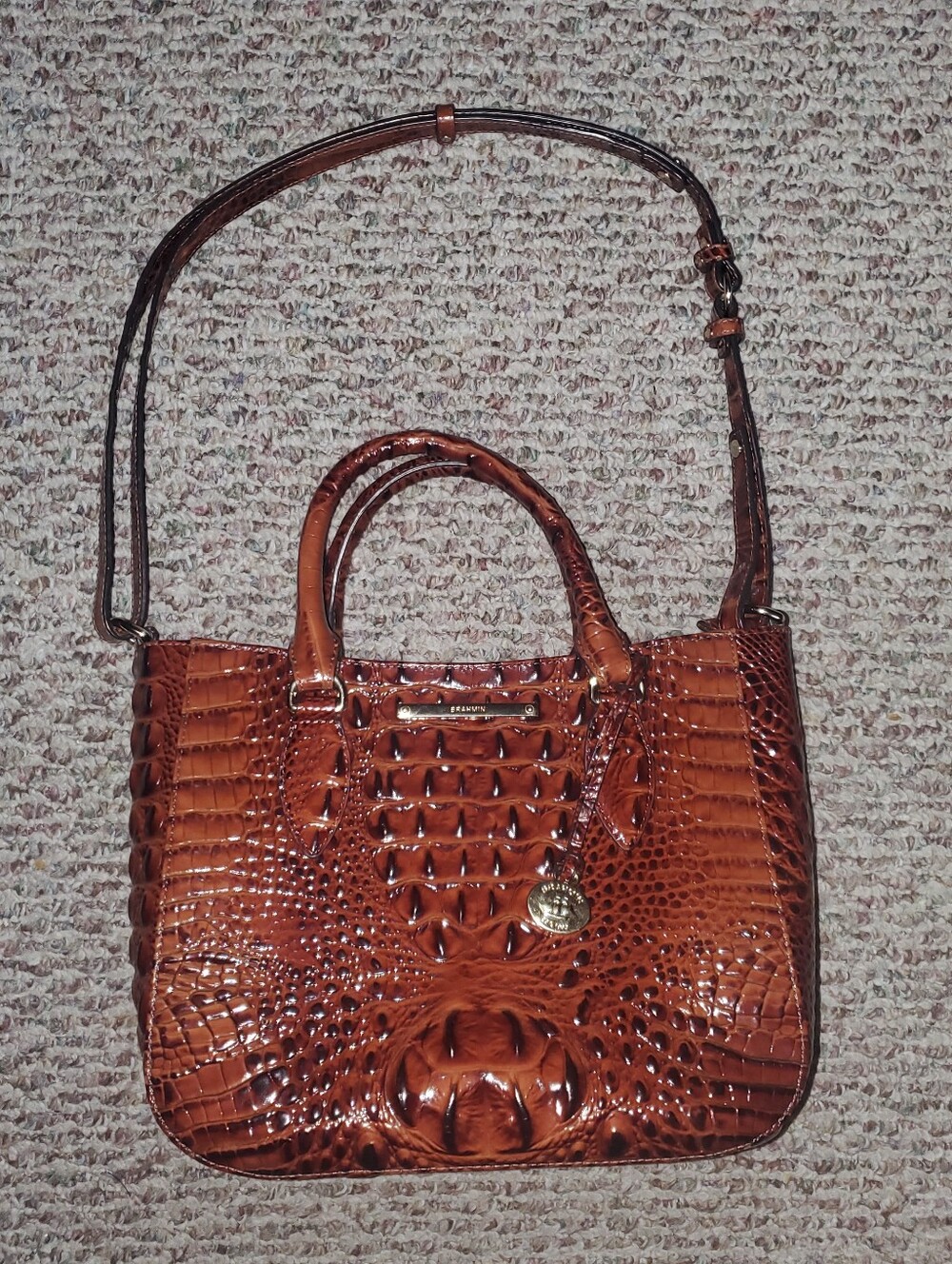 Brahmin Mini Asher Pecan Satchel - Shoulder Bag